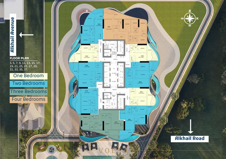 Volga Tower JVT Dubai by Tiger Properties