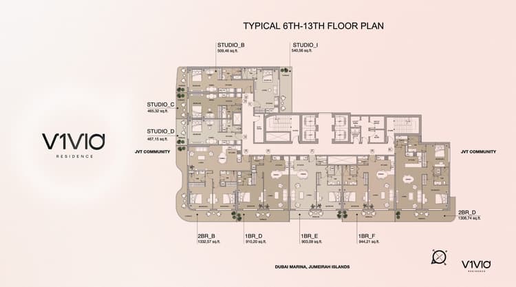 V1VID Residence JVT Dubai by Object 1 Development