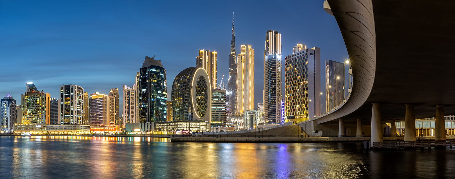 View,Of,Dubai,Burj,Khalifa,Skyline,Tallest,Building,In,The