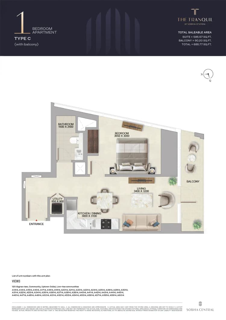 The Tranquil Sobha Central Dubai by Sobha Realty